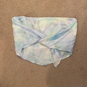 Strapless Multicolored Knot top